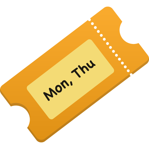 Monday - Thursday Ticket