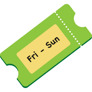 Friday - Sunday Ticket